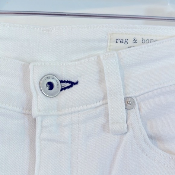 Womens Rag & Bone White Denim Skinny Jeans Size 27 - Picture 4 of 9